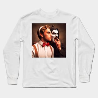 Face of Good and the face of Evil moral duality Long Sleeve T-Shirt